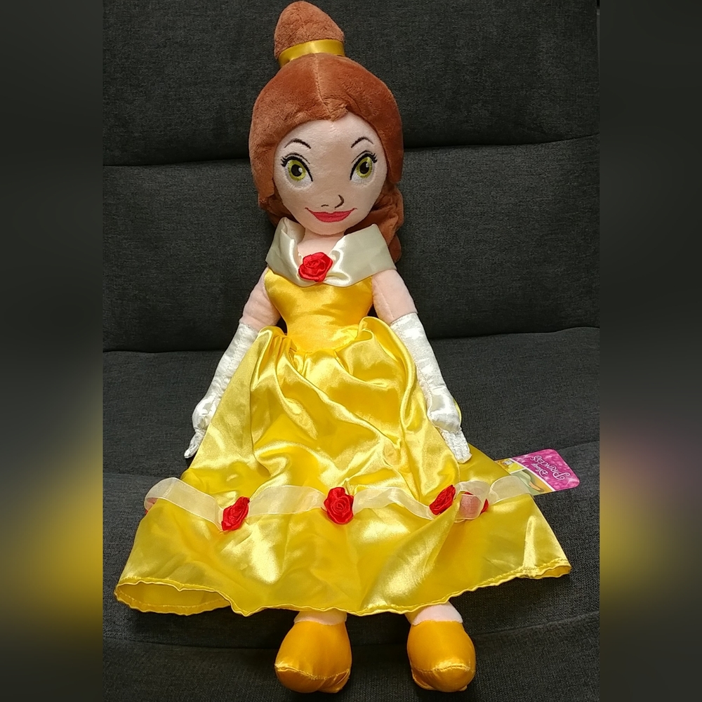 New Disney Belle 26" Plush Doll Beauty and the Beast Princess Pillow Buddy